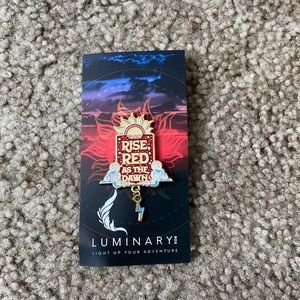 Red Queen Inspired Enamel Pin